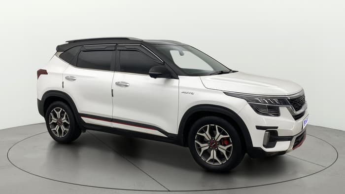 2021 KIA SELTOS GTX PLUS 1.5 DIESEL AT DUAL TONE, Diesel, Automatic, 82,267 km, Right Front Diagonal