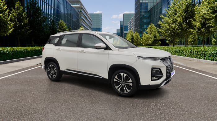 2023 MG HECTOR PLUS Sharp Pro 1.5 Turbo Petrol CVT 6 STR, Petrol, Automatic, 56,841 km, Right Front Diagonal