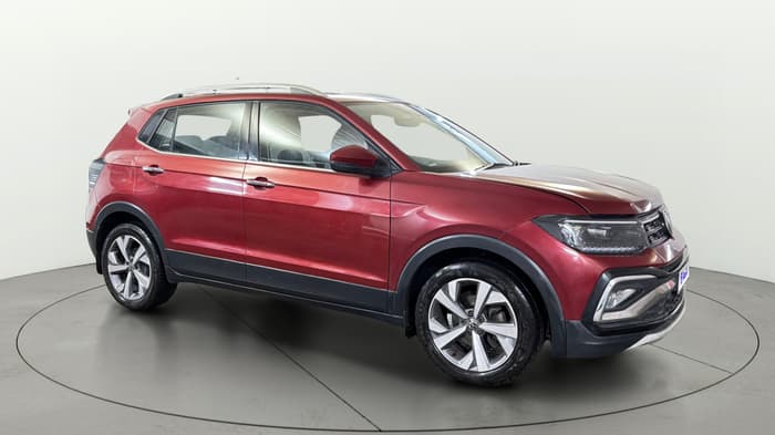 2022 Volkswagen TAIGUN TOPLINE 1.0 TSI AT, Petrol, Automatic, 43,980 km, Right Front Diagonal