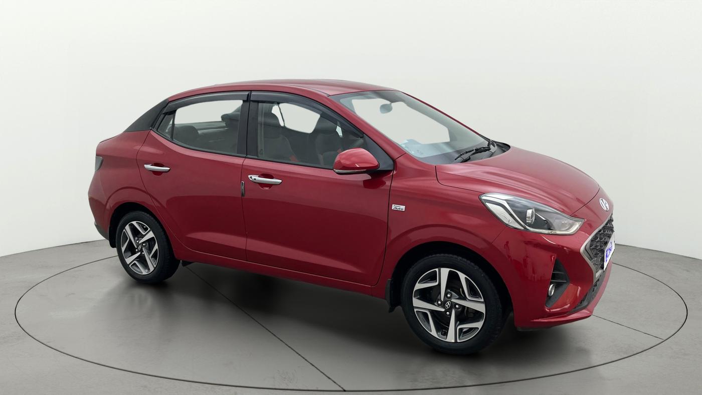 2020 Hyundai AURA SX PLUS 1.2 AMT, Petrol, Automatic, 37,944 km, Right Front Diagonal