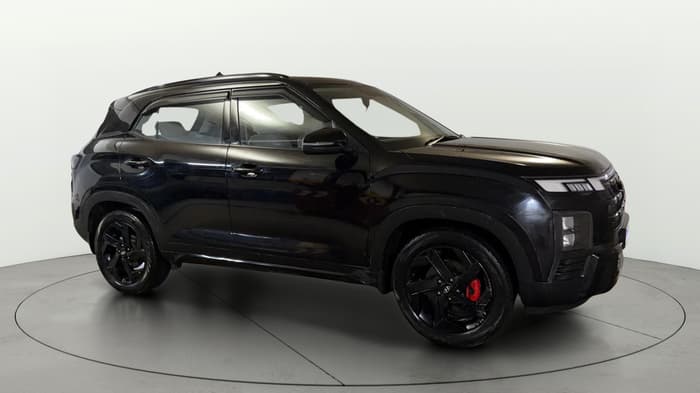 2026 Hyundai Creta S (O) 1.5 Petrol Knight Edition, Petrol, Manual, 8,016 km, Right Front Diagonal