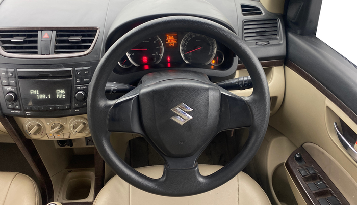 2013 Maruti Swift Dzire VXI, Petrol, Manual, 86,981 km, Steering Wheel Close Up