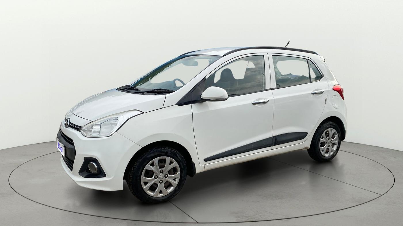 2016 Hyundai Grand i10 SPORTZ 1.2 KAPPA VTVT, Petrol, Manual, 80,895 km, Left Front Diagonal