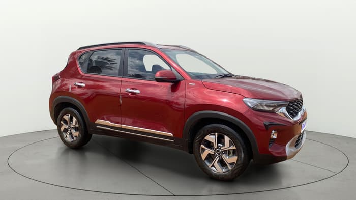 2022 KIA SONET HTX 1.0 IMT, Petrol, Manual, 33,281 km, Right Front Diagonal