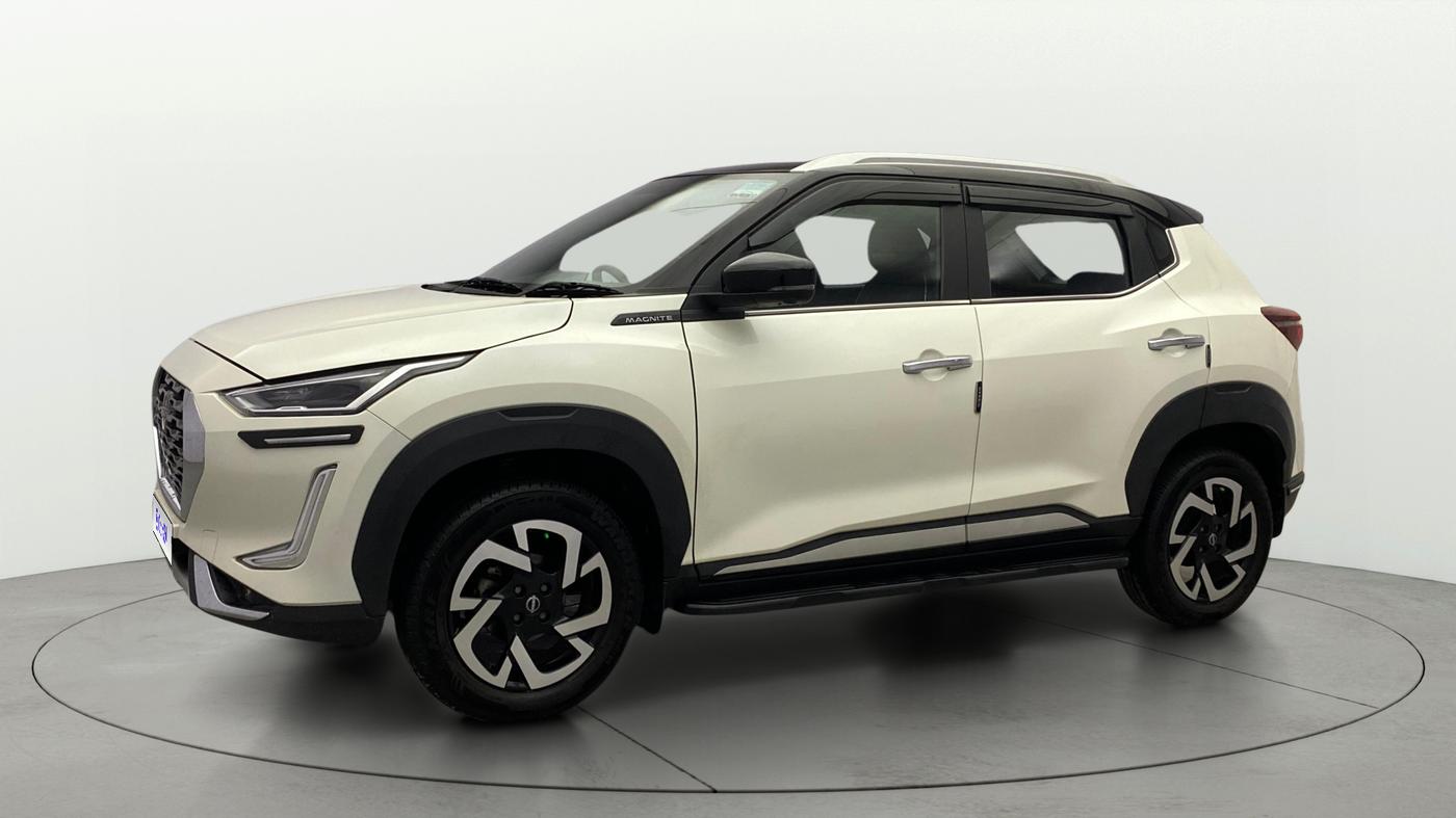 2023 Nissan MAGNITE XV PREMIUM TURBO CVT DUAL TONE, Petrol, Automatic, 6,857 km, Left Front Diagonal