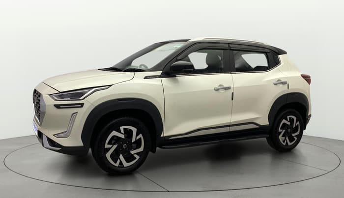 2023 Nissan MAGNITE XV PREMIUM TURBO CVT DUAL TONE, Petrol, Automatic, 6,857 km, Left Front Diagonal