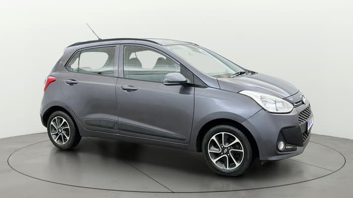 2018 Hyundai Grand i10 SPORTZ (O) AT 1.2 KAPPA VTVT, Petrol, Automatic, 49,606 km, Right Front Diagonal