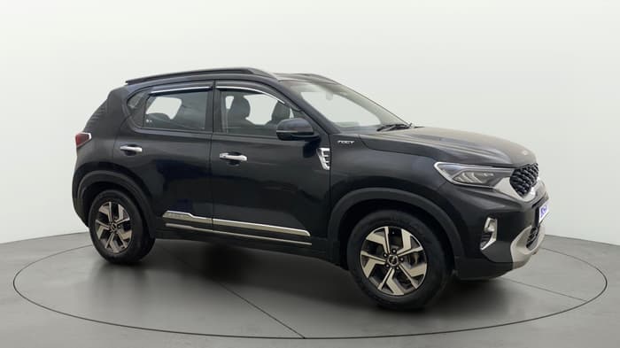 2023 KIA SONET HTX 1.0 DCT, Petrol, Automatic, 1,15,608 km, Right Front Diagonal