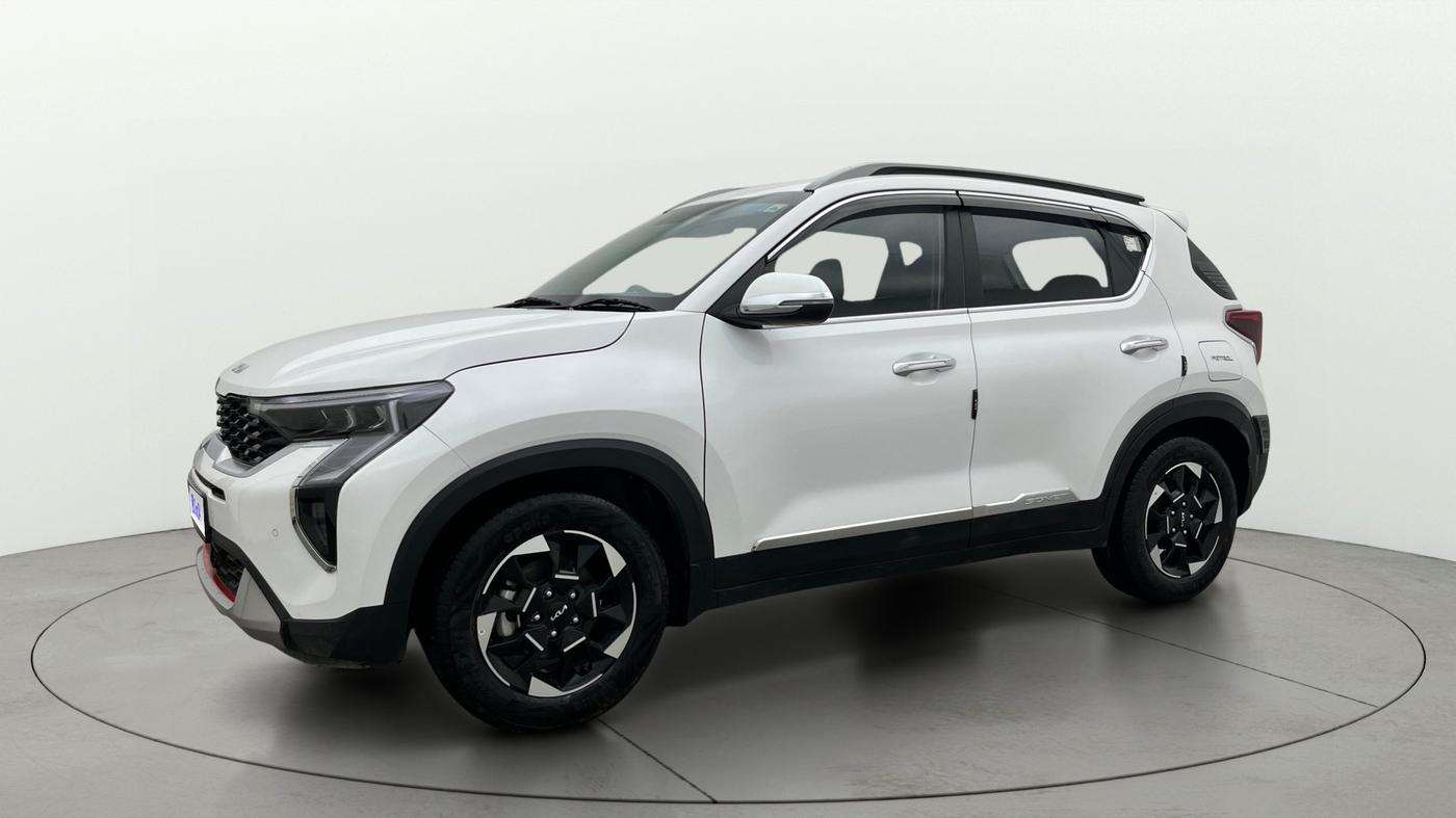 2025 KIA SONET HTK Plus (O) 1.2 Petrol MT, Petrol, Manual, 7,376 km, Left Front Diagonal