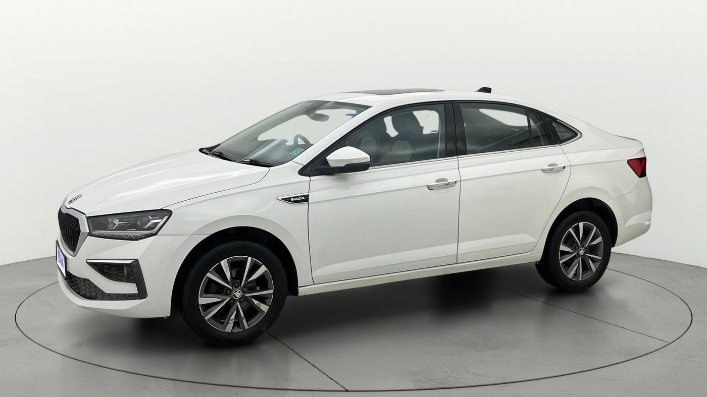2023 Skoda SLAVIA STYLE 1.0L TSI AT, Petrol, Automatic, 42,661 km, Left Front Diagonal