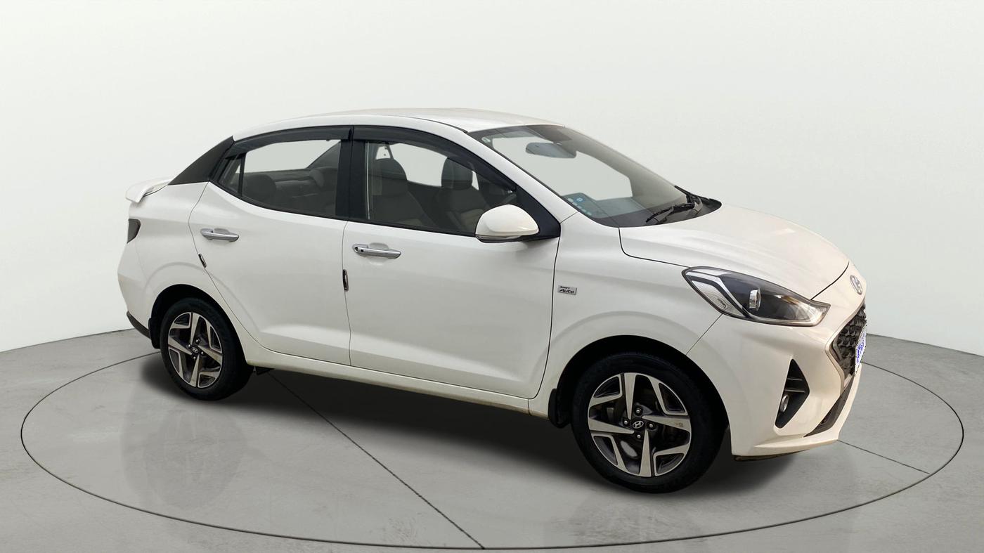 2022 Hyundai AURA SX PLUS 1.2 AMT, Petrol, Automatic, 36,346 km, Right Front Diagonal
