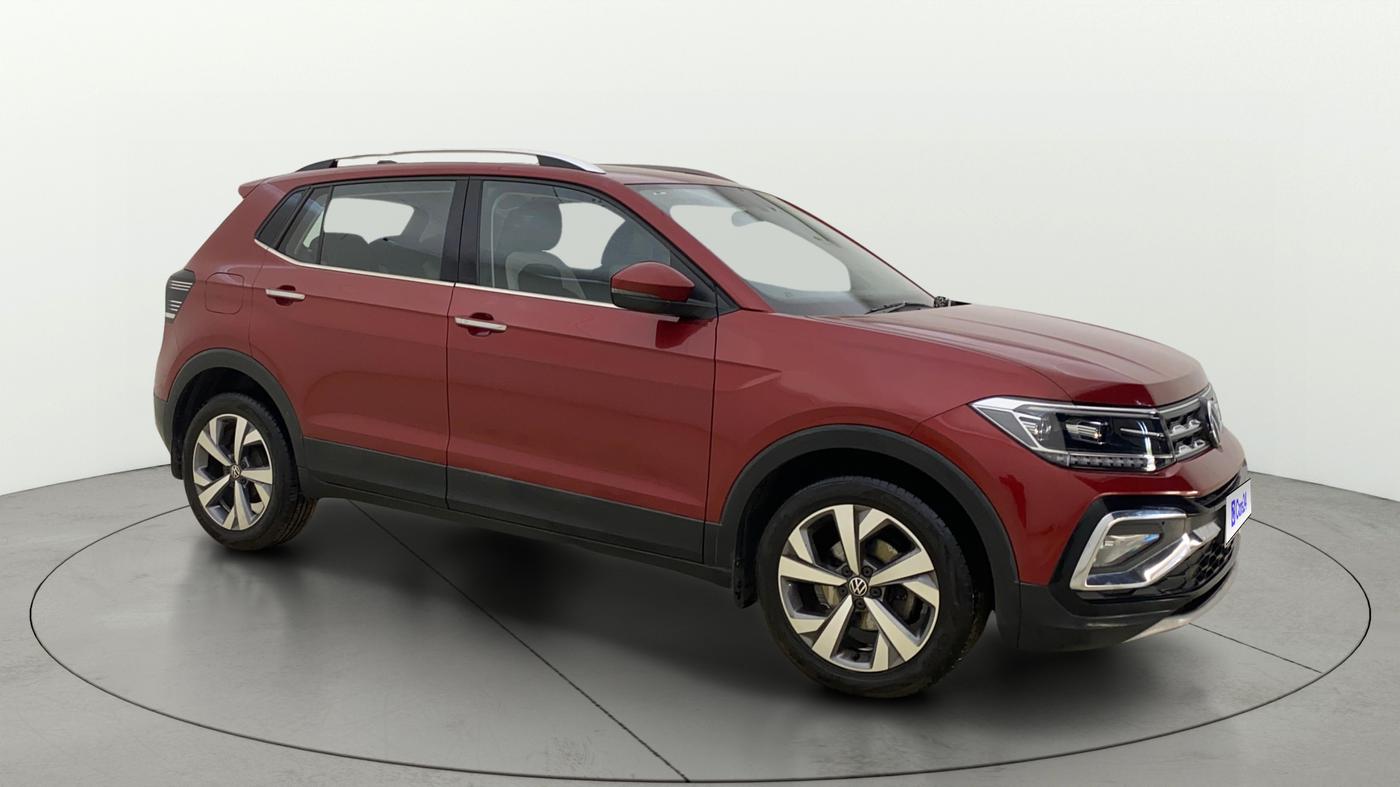 2023 Volkswagen TAIGUN TOPLINE 1.0 TSI AT, Petrol, Automatic, 4,893 km, Right Front Diagonal