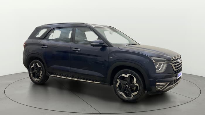 2023 Hyundai ALCAZAR  SIGNATURE (O) DCT 1.5 PETROL 7STR, Petrol, Automatic, 33,834 km, Right Front Diagonal