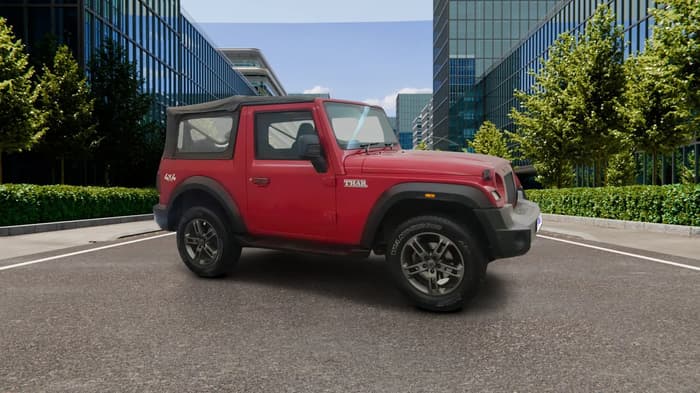 2022 Mahindra Thar LX  P 4WD AT CONVERTIBLE, Petrol, Automatic, 35,208 km, Right Front Diagonal