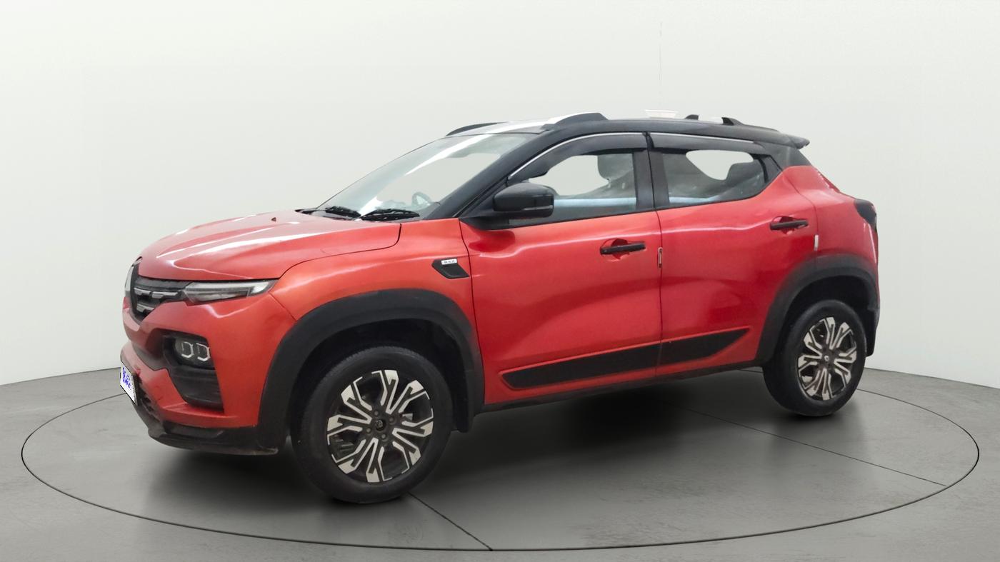 2023 Renault Kiger RXZ AMT, Petrol, Automatic, 11,698 km, Left Front Diagonal