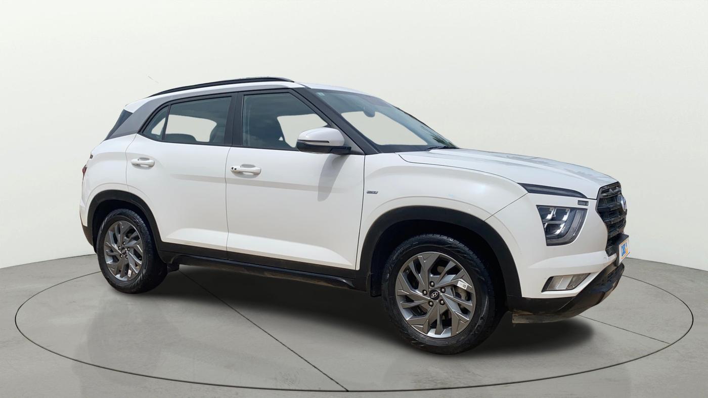 2021 Hyundai Creta SX (O) 1.4 TURBO DCT, Petrol, Automatic, 38,613 km, Right Front Diagonal