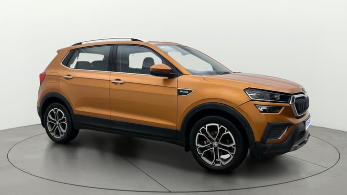 2022 Skoda KUSHAQ STYLE 1.0L TSI AT (6 AIRBAGS), Petrol, Automatic, 62,886 km, Right Front Diagonal