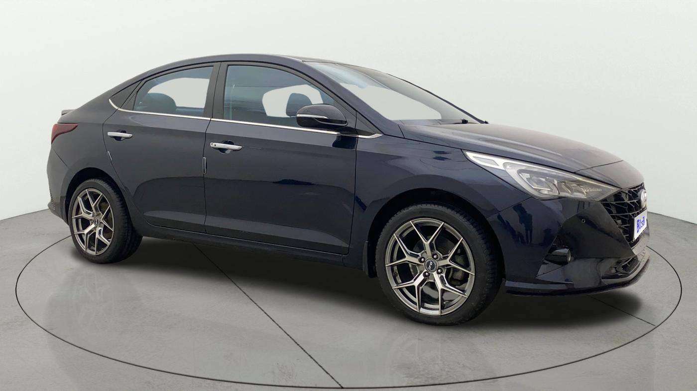 2020 Hyundai Verna SX (O) 1.0 TURBO DCT, Petrol, Automatic, 72,594 km, Right Front Diagonal