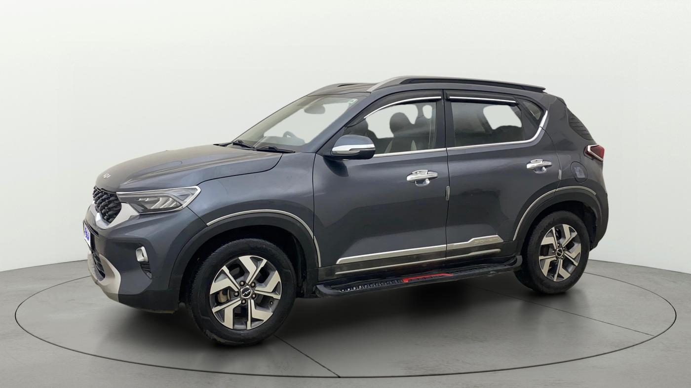 2021 KIA SONET HTX 1.0 IMT, Petrol, Manual, 78,600 km, Left Front Diagonal