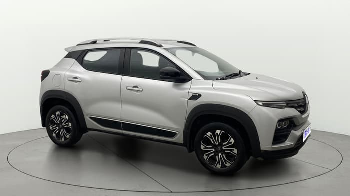 2021 Renault Kiger RXZ AMT, Petrol, Automatic, 28,558 km, Right Front Diagonal