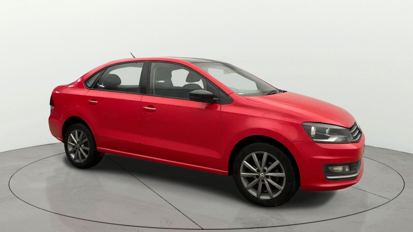 2019 Volkswagen Vento HIGHLINE PLUS 1.2 AT 16 ALLOY, Petrol, Automatic, 78,594 km, Right Front Diagonal
