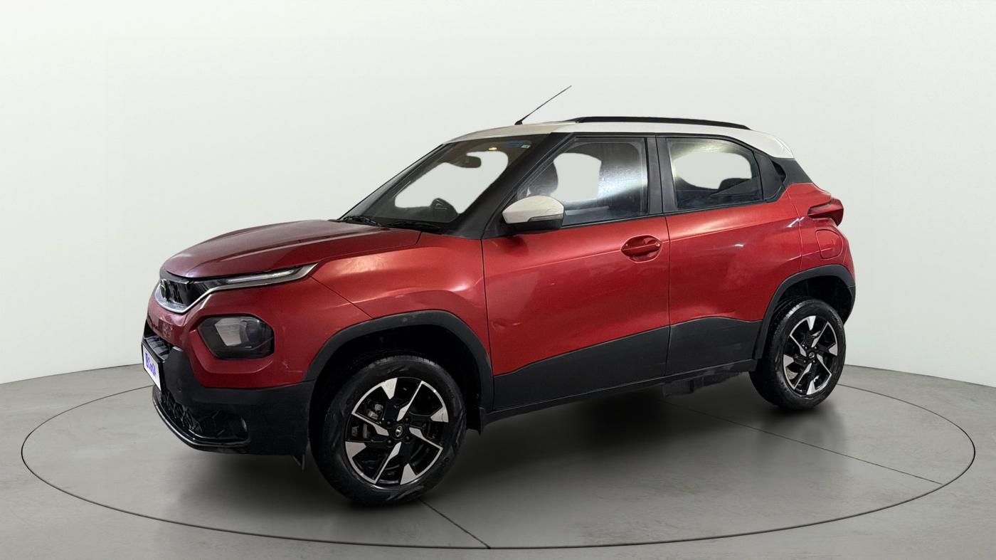 2022 Tata PUNCH  ACCOMPLISHED AMT CAMO EDITION, Petrol, Automatic, 33,734 km, Left Front Diagonal