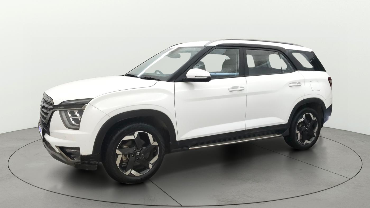 2024 Hyundai ALCAZAR  SIGNATURE (O) DCT 1.5 PETROL 7STR, Petrol, Automatic, 17,391 km, Left Front Diagonal