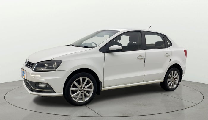 2017 Volkswagen Ameo HIGHLINE PLUS 1.5L AT 16 ALLOY, Diesel, Automatic, 1,45,469 km, Left Front Diagonal
