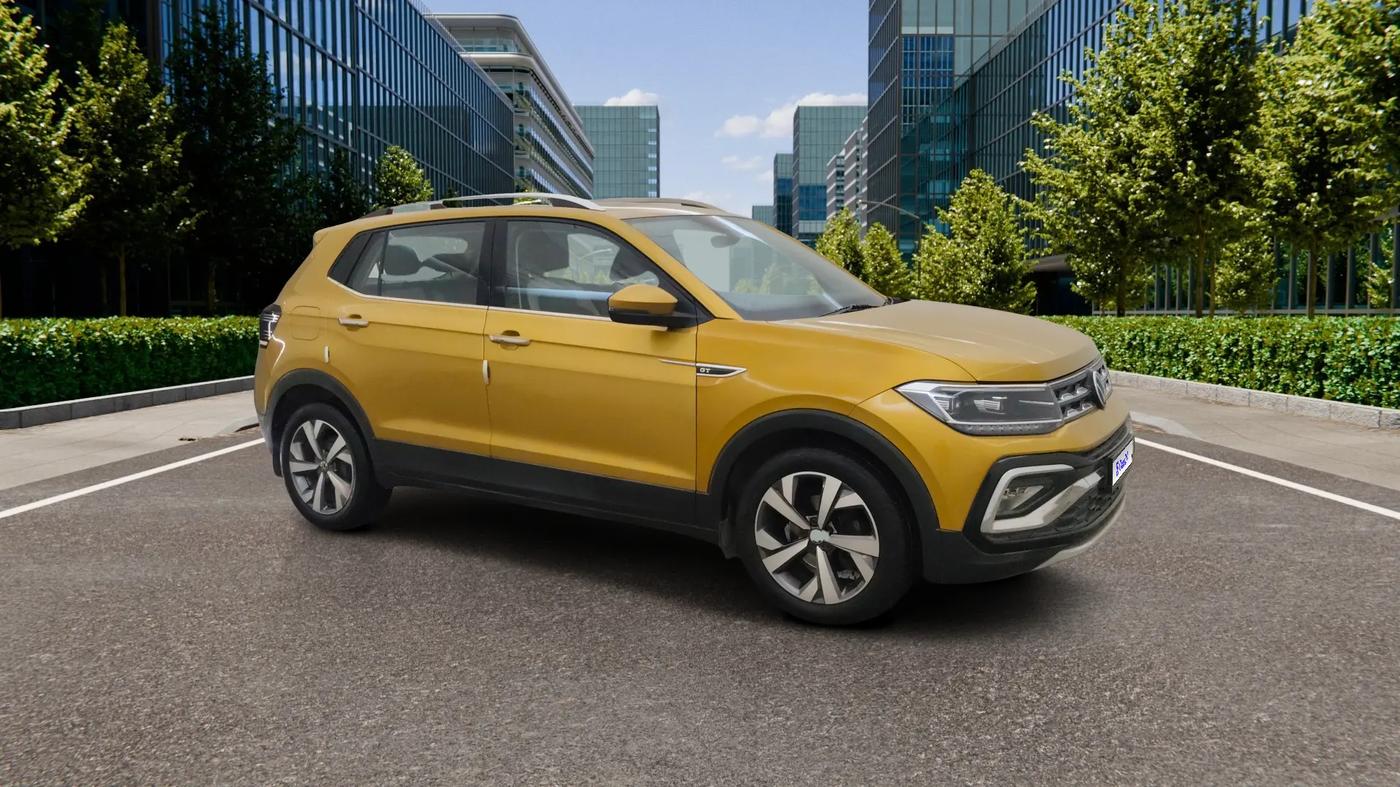 2022 Volkswagen TAIGUN TOPLINE 1.0 TSI AT, Petrol, Automatic, 28,405 km, Right Front Diagonal
