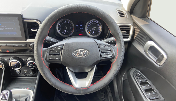2019 Hyundai VENUE SX 1.0 (O) TURBO, Petrol, Manual, 9,114 km, Steering Wheel Close Up