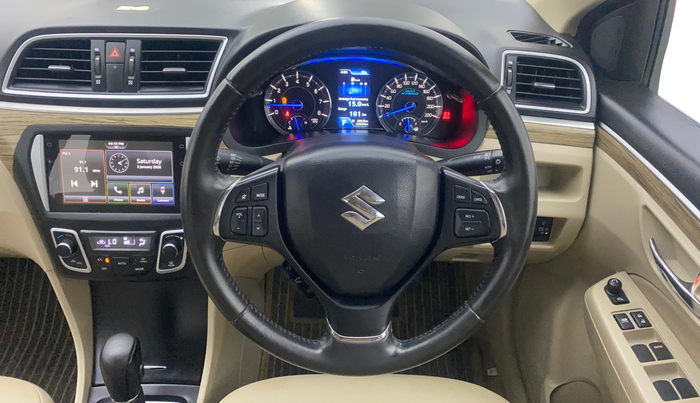 2021 Maruti Ciaz ALPHA  AT 1.5 SHVS PETROL, Petrol, Automatic, 39,029 km, Steering Wheel Close Up