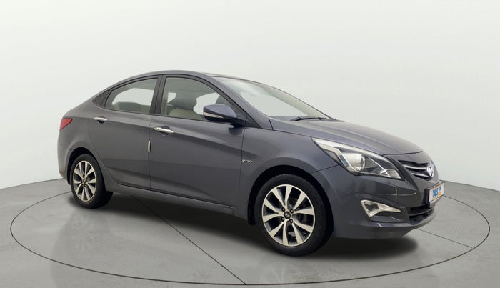 2015 Hyundai Verna FLUIDIC 4S 1.6 VTVT S(O), Petrol, Manual, 1,42,985 km, Right Front Diagonal