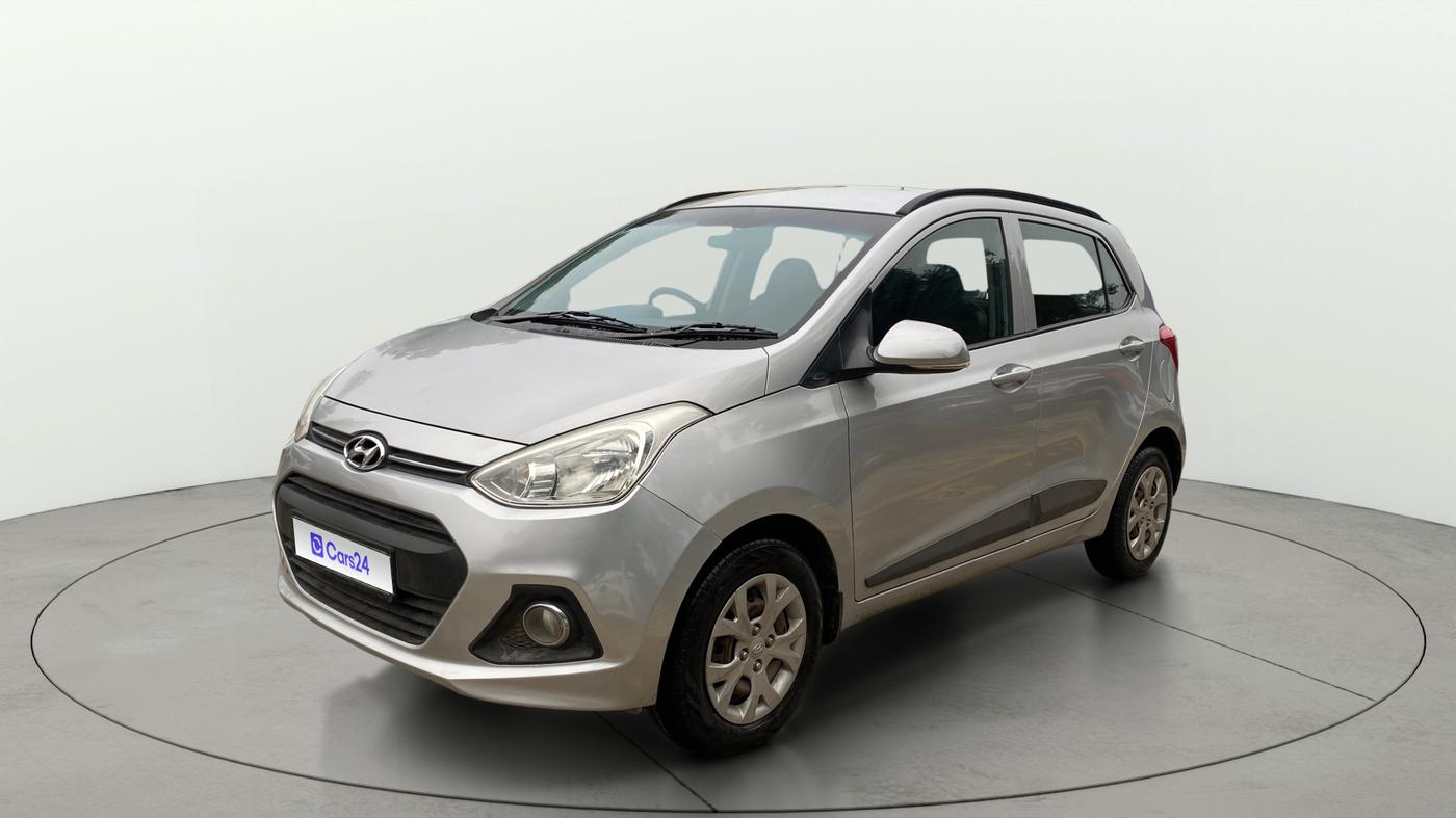 2015 Hyundai Grand i10 SPORTZ 1.2 KAPPA VTVT, Petrol, Manual, 28,213 km, Left Front Diagonal