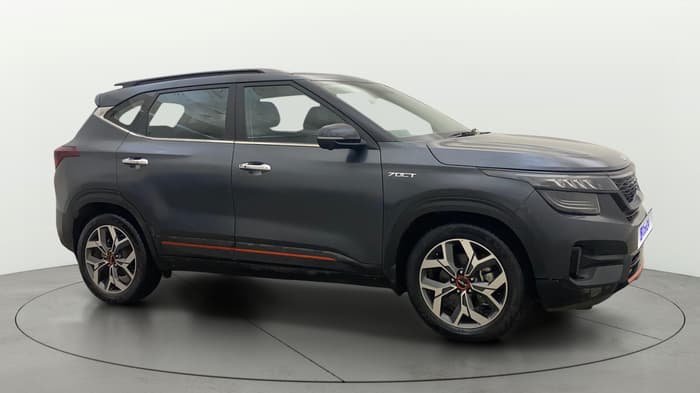 2022 KIA SELTOS X LINE 1.4 DCT, Petrol, Automatic, 28,866 km, Right Front Diagonal