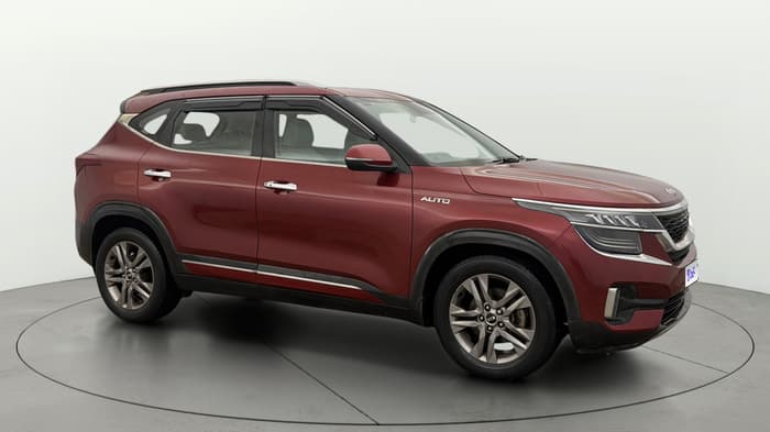 2019 KIA SELTOS HTX PLUS AT1.5 DIESEL, Diesel, Automatic, 1,31,980 km, Right Front Diagonal