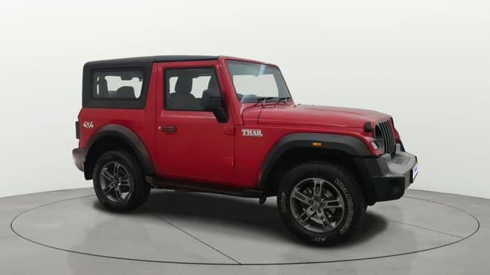2021 Mahindra Thar LX HT PETROL 4WD MT, Petrol, Manual, 81,382 km, Right Front Diagonal