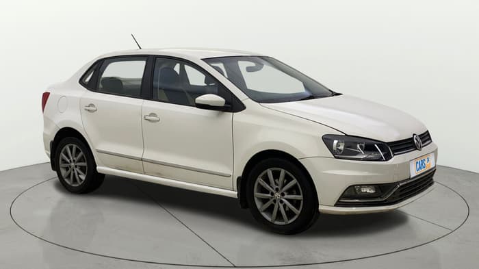 2019 Volkswagen Ameo HIGHLINE PLUS 1.5L AT 16 ALLOY, Diesel, Automatic, 1,01,031 km, Right Front Diagonal