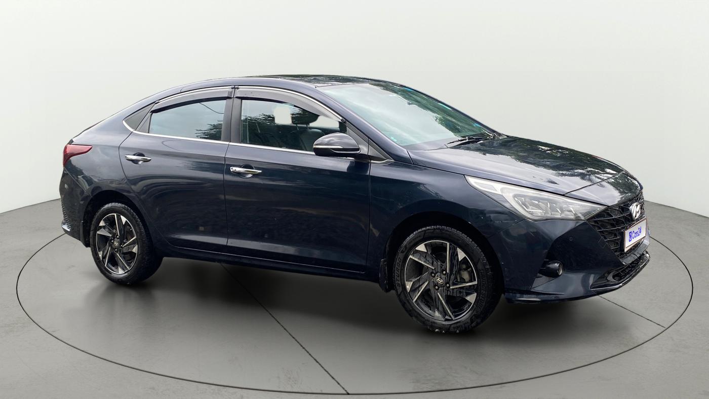2020 Hyundai Verna SX (O) 1.0 TURBO DCT, Petrol, Automatic, 71,816 km, Right Front Diagonal