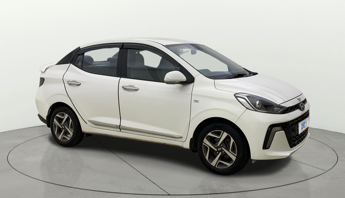 2023 Hyundai AURA SX PLUS 1.2 AMT, Petrol, Automatic, 47,649 km, Right Front Diagonal
