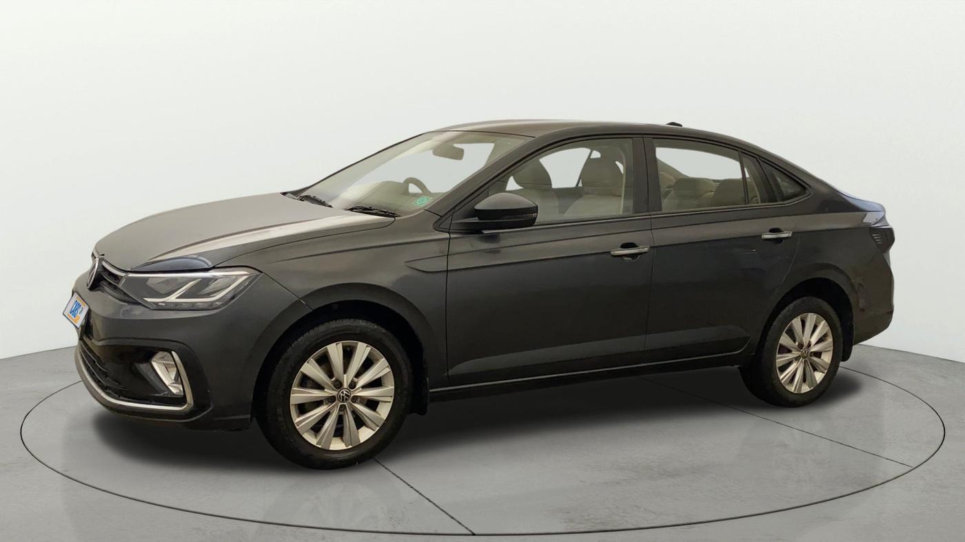 2022 Volkswagen VIRTUS HIGHLINE TSI 1.0 AT, Petrol, Automatic, 37,536 km, Left Front Diagonal