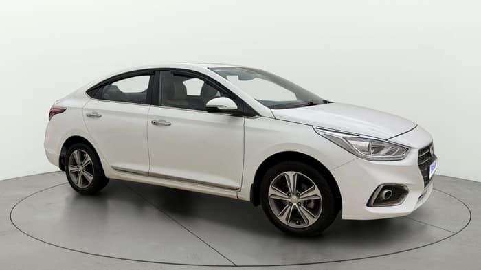 2019 Hyundai Verna 1.6 VTVT SX + AT, Petrol, Automatic, 23,415 km, Right Front Diagonal