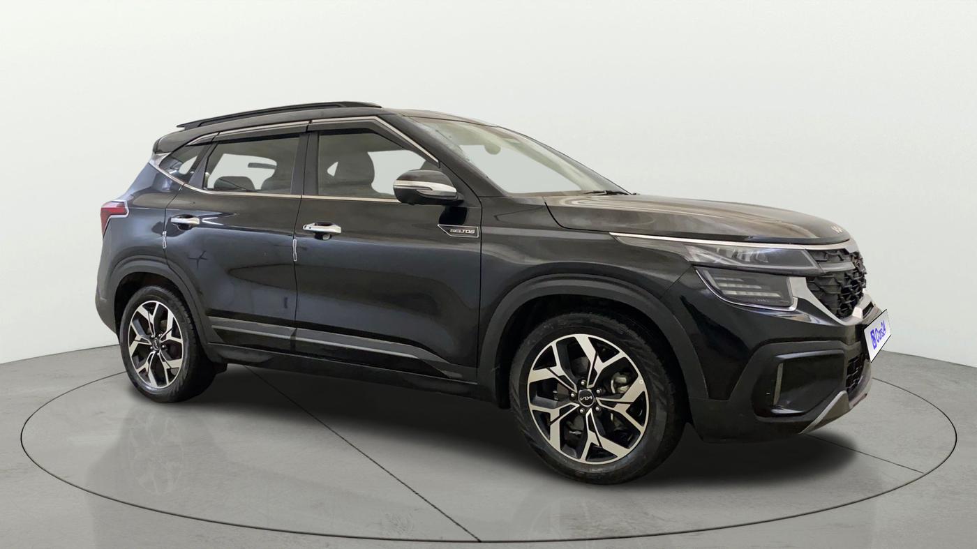 2024 KIA SELTOS  GTX Plus 1.5 Turbo Petrol DCT, Petrol, Automatic, 17,752 km, Right Front Diagonal