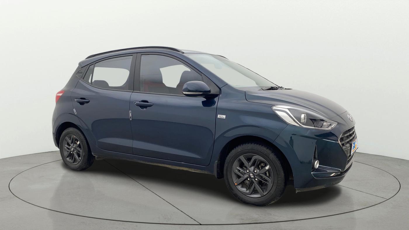 2021 Hyundai GRAND I10 NIOS SPORTZ AMT 1.2 KAPPA VTVT, Petrol, Automatic, 22,711 km, Right Front Diagonal