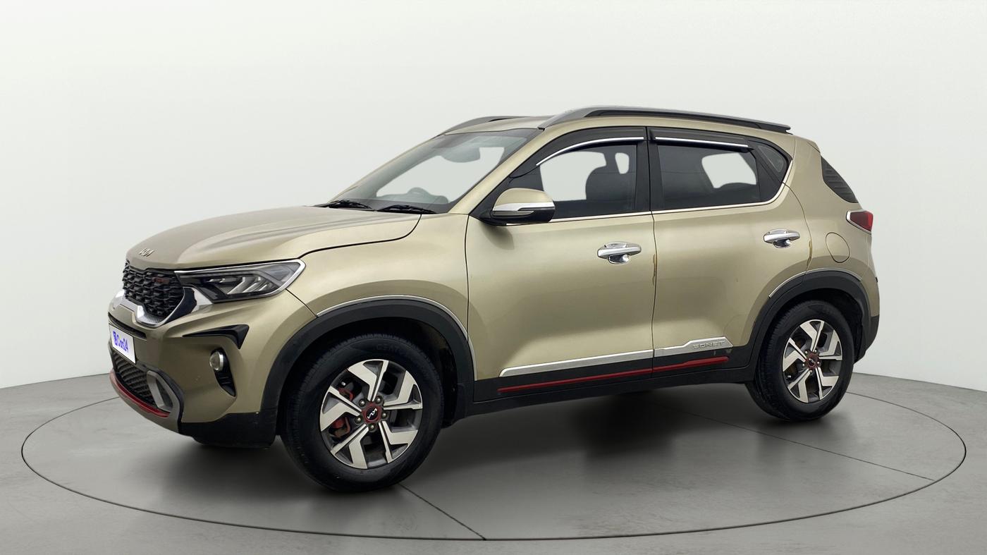 2021 KIA SONET GTX PLUS 1.0 DCT, Petrol, Automatic, 1,07,524 km, Left Front Diagonal