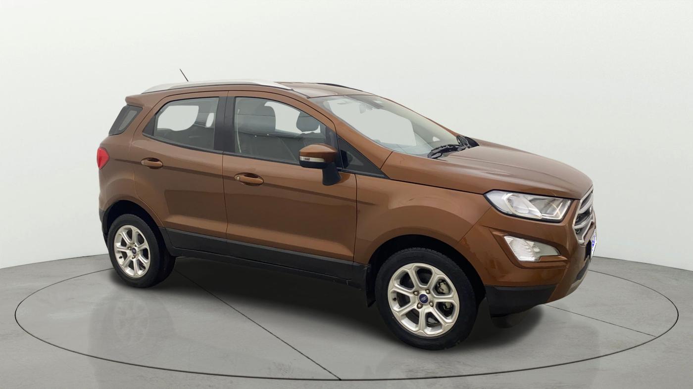 2019 Ford Ecosport TITANIUM + 1.5L PETROL AT, Petrol, Automatic, 37,556 km, Right Front Diagonal