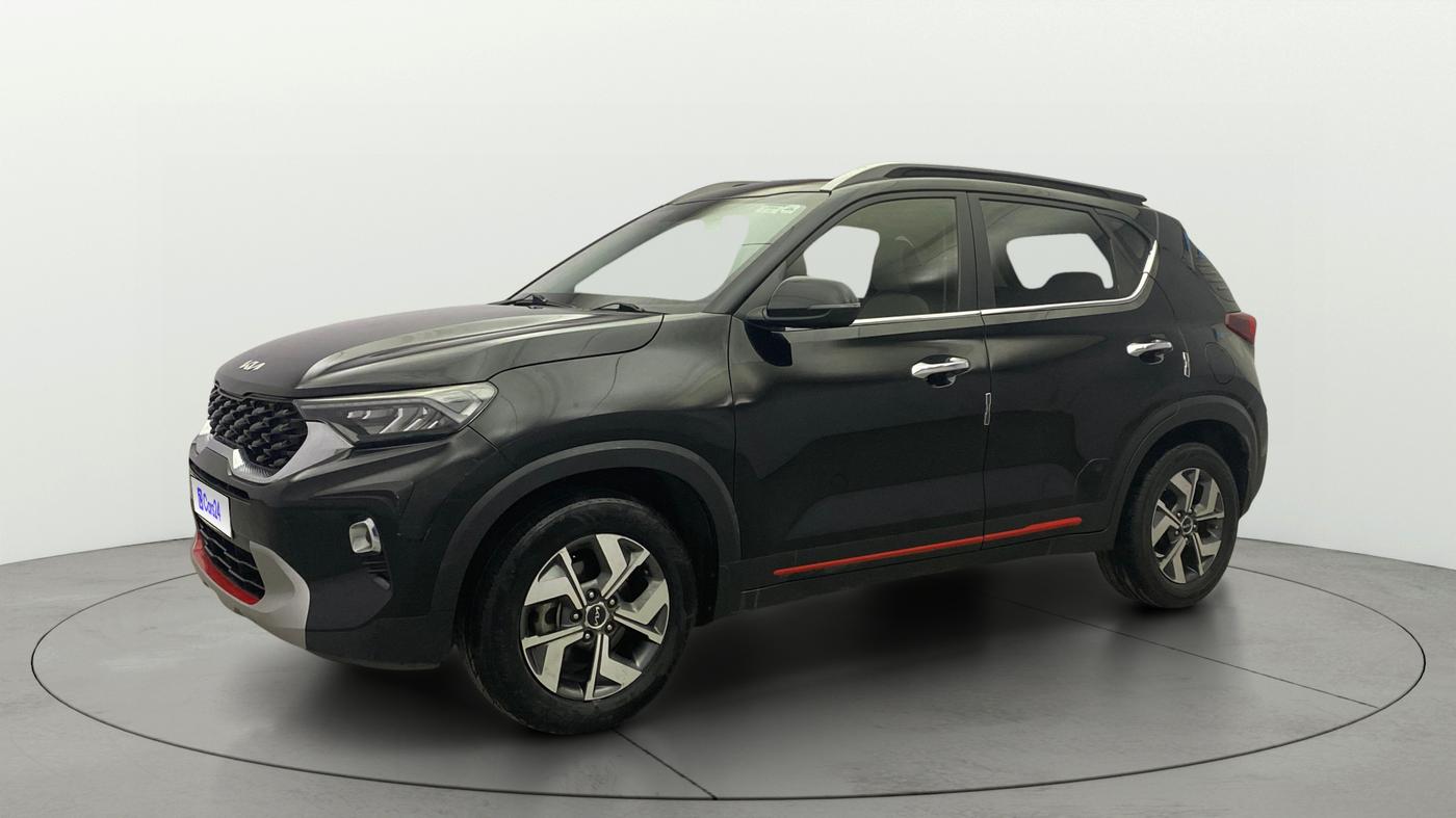 2021 KIA SONET HTX 1.5 AT, Diesel, Automatic, 1,38,639 km, Left Front Diagonal