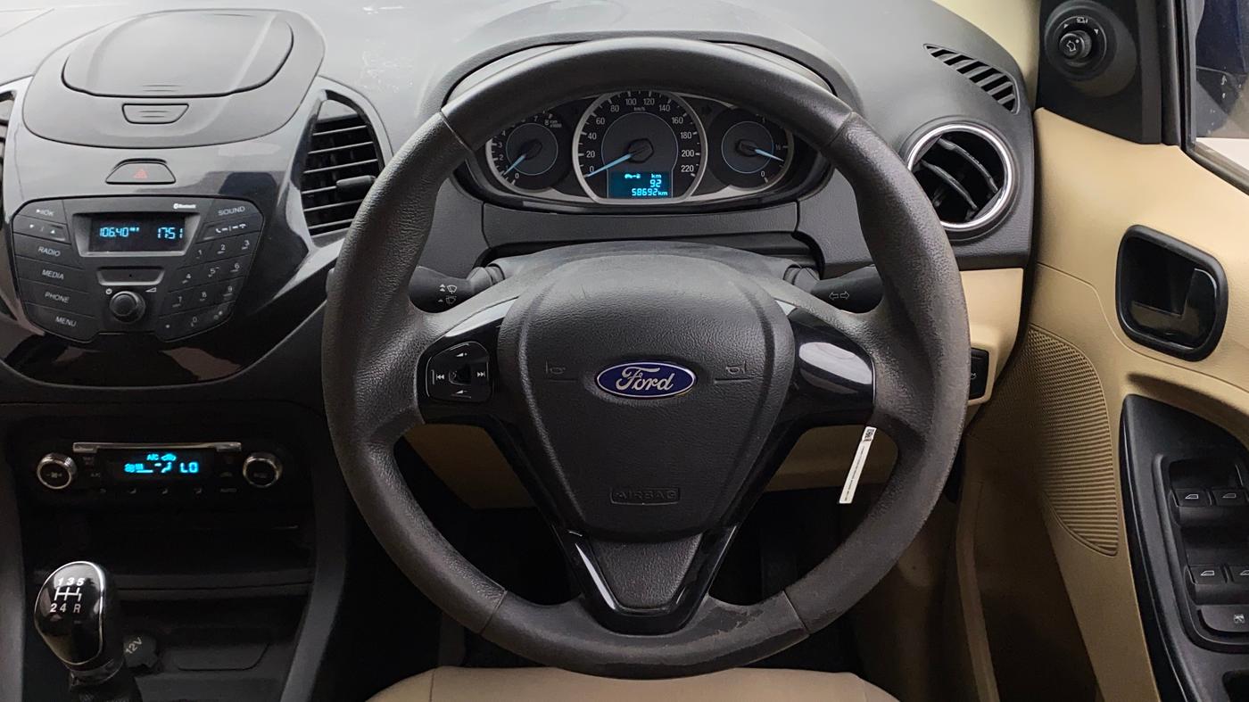 2017 Ford Figo Aspire AMBIENTE 1.2 PETROL ABS, Petrol, Manual, 58,685 km, Steering Wheel Close Up