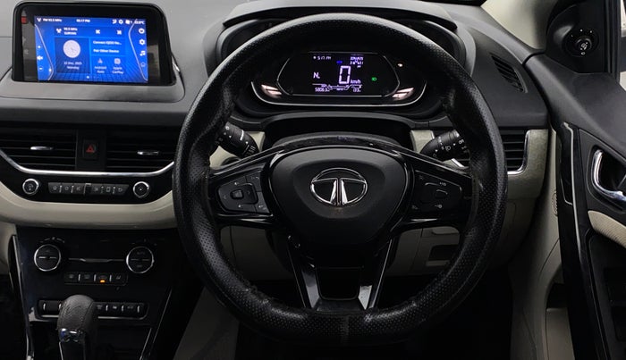 2020 Tata NEXON XZA PLUS (O) PETROL, Petrol, Automatic, 58,060 km, Steering Wheel Close Up