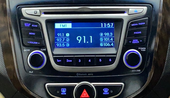 2015 Hyundai Verna 1.6 VTVT SX, Petrol, Manual, 58,144 km, Infotainment System