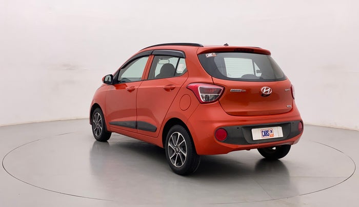 2017 Hyundai Grand i10 SPORTZ (O) AT 1.2 KAPPA VTVT, Petrol, Automatic, 17,864 km, Left Back Diagonal